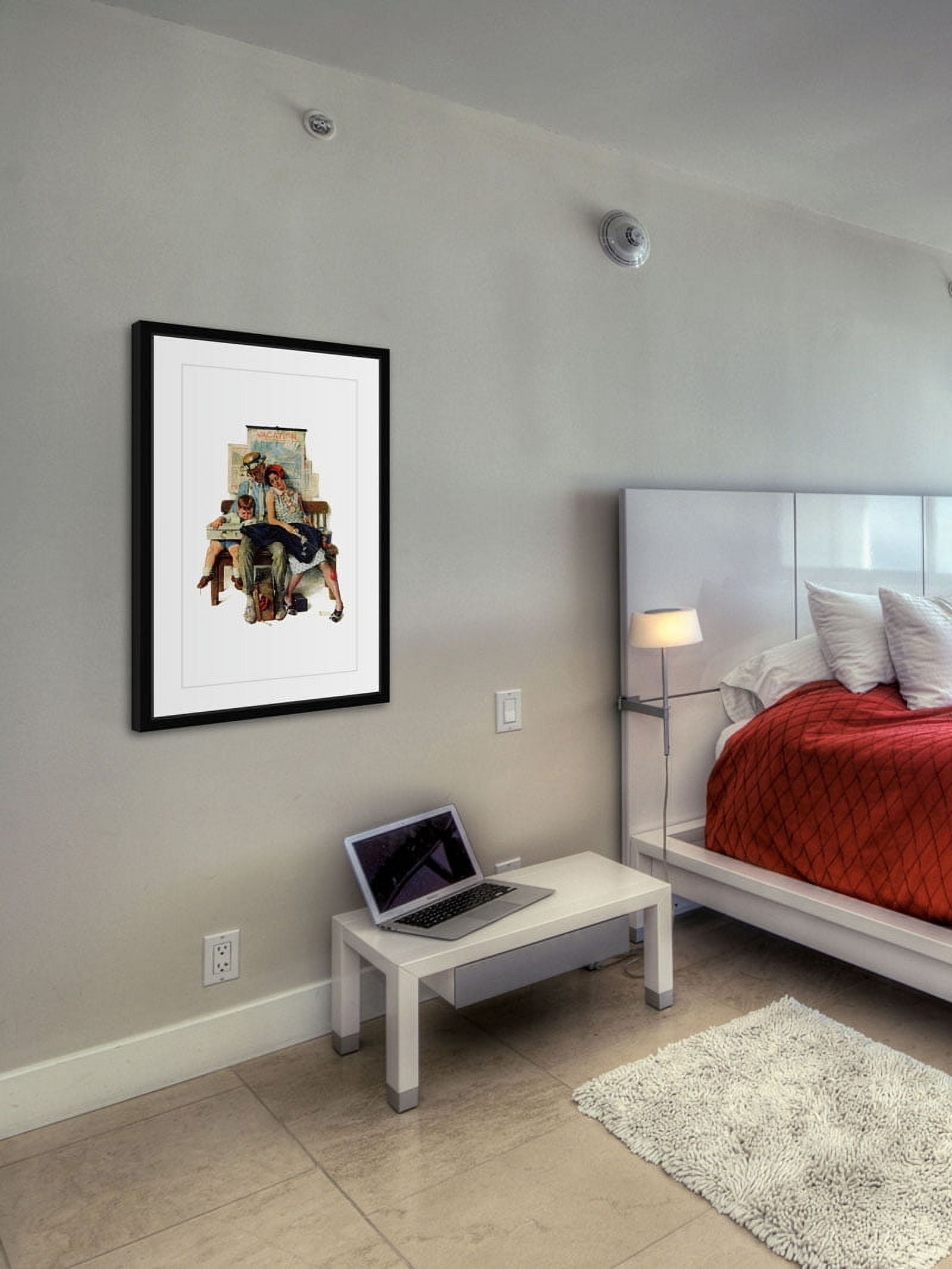 Marmont Hill Inc Norman Rockwell ''Home from Vacation' Marmont Hill Framed Art Print - Multi-color