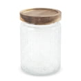 thumbnail image 1 of Ofertas Únicas 1 Pc Tarro de Vidrio Decorativo con Tapa Patrón de Papel de Ventana Contenedores Multipropósito [23.67oz], 1 of 5