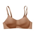 thumbnail image 3 of Bxsruta Wirefree Seamless T-Shirt Bra Ribbed Soft Everyday Comfort Bra for Women, 3 of 6