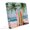 Pink, Teal, Orange, Blue, variant on Outdoor Waterproof Seat Cushion Covers,Watercolor Tropical Beach Scene Washable Chair Replacement Cover,Summer Coconut Tree Surfboard Patio Furniture Couch Sofa Seat Slipcover,20"x18"x2pcs