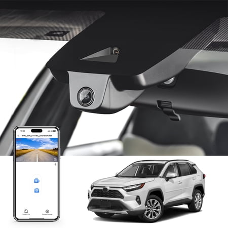 Mangoal 4K Dash Cam Custom Fit for Toyota RAV4 & RAV4 Hybrid 2022-2025 (Model B) with Vent Hole,LE Limited SE Adventure XLE Premium XSE,OEM Look,64GB Card