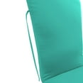 thumbnail image 4 of Jordan Manufacturing 76" x 23" Blue Turquoise Solid Rectangular Outdoor Chaise Lounge Cushion with Ties, 4 of 9