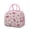 Pink-55, variant on Striped and Checkered Fusion Lunch Box - Insulated Reusable Thermal Bag, Waterproof & Spacious, Rustic Farmhouse Plaid Print for Commuters