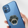 thumbnail image 2 of YUEVE Cell Phone Ring Holder Flower Shape Phone Ring Holder Metal Finger Grip Finger Kickstand 360° Rotation Universal Finger Ring Phone Grip Compatible With All Smartphone Button Phone Tripod Mount, 2 of 4