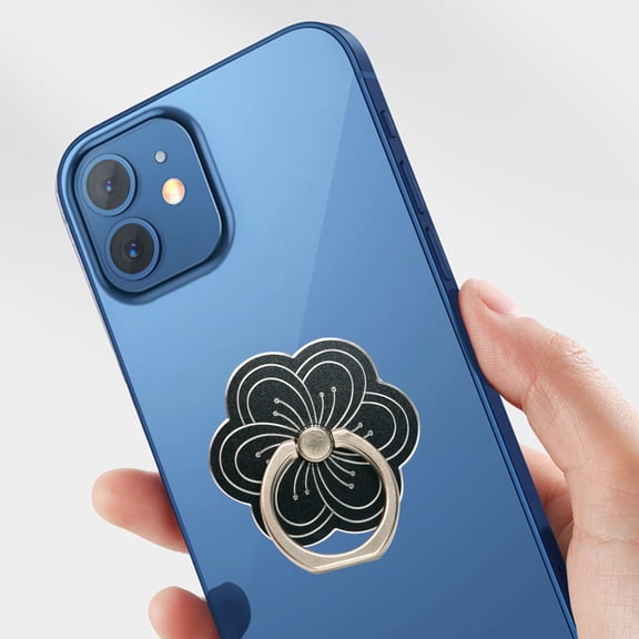 BotaniNest Cell Phone Ring Holder Flower Shape Phone Ring Holder Metal Finger Grip Finger Kickstand 360° Rotation Universal Finger Ring Phone Grip Compatible With All Smartphone