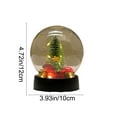 thumbnail image 3 of Honmine LED Night Light Christmas Decor, Transparent Ball Ornament with Warm White Glow, Battery Operated Desktop Decoration for Holiday, Tree, Tabletop, 3 of 6