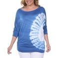 thumbnail image 2 of Women's Plus Size Tie Dye Bat Sleeve Top, 2 of 4