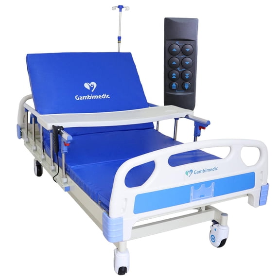Gambimedic Cama De Hospital Electrica 5 Posiciones 3 Motores Elevacion De Respaldo Reposapiernas Alt