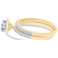 thumbnail image 4 of 1 1/10 Carat Round Shape IGI Certified Lab Grown Diamond Halo Bridal Set Engagement Ring For Women In 14K Solid Yellow Gold Jewelry (1.10 Cttw)- 9, 4 of 6