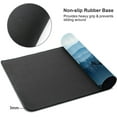 thumbnail image 3 of Large Gaming Mouse Pad 31.5x11.8 inches, Non-Slip Rubber Base, Stitched Edges, Desk Mat Mousepad for Extended Gaming, Forest Blue Mountains Design, 3 of 6