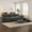 Dark Grey, variant on 104" Cloud Couch Sectional Sofa with Storage Ottoman, L Shaped Modular Sofa with Cup Holder & Side Storage Pockets & USB Charging Port, Chenille 4-Seat Sofa for Living Room