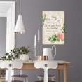 thumbnail image 4 of John 14 27 Floral Bible Verse Wall Art Metal Tin Sign Scripture Art Christian Quote Nursery Bible Quotes Posters for Bathroom Decorative Paintings for Kitchen (8x12 in), 4 of 5