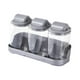 thumbnail image 2 of Recipiente para condimentos, frasco con tapa, para almacenar y dispensar, botella para condimentos 3 grises, 2 of 9