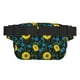 thumbnail image 3 of Balery Sunflowers And Blue Flower Mochila Cinturón para Mujeres y Hombres, Bolsa de Cintura Impermeable de Doble Capa con Correa, 3 of 9