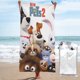 thumbnail image 1 of Toalla de playa The Secret Life of Pets, suave, ligera, de secado rápido, absorbente, grande, para baño, para niños y adultos, para viajes, natación, playa, gimnasio, camping, yoga, 27,5 x 55 pulgadas, 1 of 8