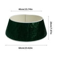 thumbnail image 3 of Christmas Tree Collar with Sparkling Sequin Tree Skirt 23.6in Round Sparkle Christmas Tree Base Velvet Tree Skirts Xmas Tree Trunk Cover for Holiday Christmas Home Decor (Green), 3 of 7