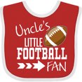 thumbnail image 3 of Inktastic Uncle's Little Football Fan Boys or Girls Baby Bib, 3 of 4
