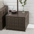 Better Homes & Gardens Harbor City Patio Wicker Umbrella Stand Table