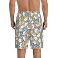 thumbnail image 3 of Kdxio Cute Rabbit Print Mens Sleep Shorts Bottoms Soft Comfy Pajama Wear Pants with Drawstring Pockets, 3 of 7