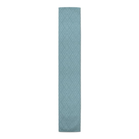 

Creative Products Tribal Diamond Sky Blue 16x72 Poly Twill Table Runner
