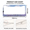 thumbnail image 7 of Aluminum License Plate Frame 2 Pack Car Exterior Accessory Car Tag Holder for Front Rear Plates Cars Decor Black Horse and Pink Unicorn, 7 of 7