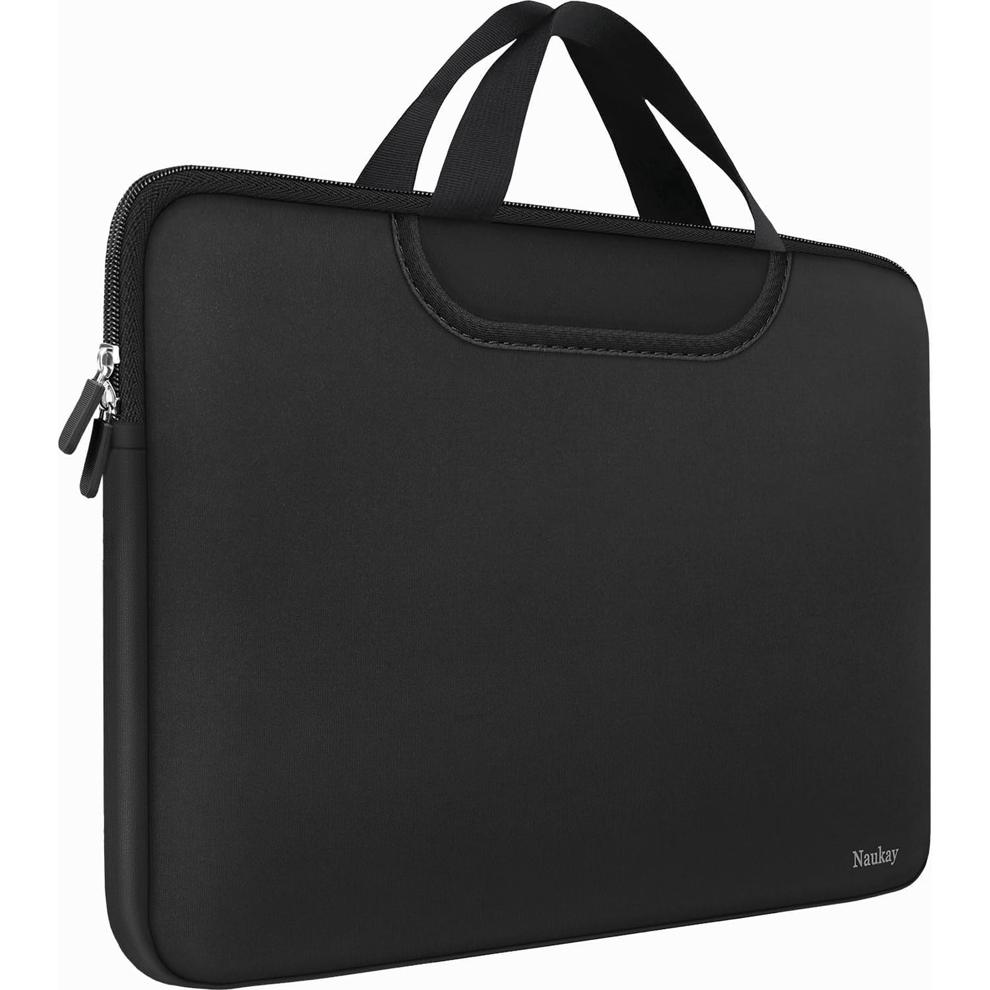 17 inch Laptop Sleeve Resistant Neoprene Laptop Bag with Handle Briefcase | Laptop Case Traveling Computer Protective Bag Compatible for 15 15.6 inch HP Dell Acer Asus Black