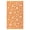 Orange/White, variant on Towallmark Reversible Waterproof Outdoor Rug 6x9 FT, UV-Resistant Plastic Straw Patio Carpet Mat for Deck, Balcony, Porch, Camping, RV, Picnic & Beach, Black white
