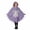 Purple, variant on Girls Hooded Jumpsuits Long Sleeve Graphic Bluses Halloween Themed Costume Party Stylish Holiday Tops for Kids