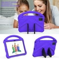 thumbnail image 3 of TECH CIRCLE Kids Case for Onn 10.1 Tablet 2024 Gen 4 Model:100135925,Lightweight Shockproof Rugged EVA Kids Friendly Handle Stand Child Proof Silicone Kids Case for Onn Tablet 10.1" 4 Gen 2024,Purple, 3 of 6