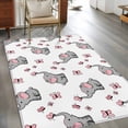thumbnail image 3 of Cute Elephants Area Rug 4x6 Washable Rug Non Slip Cartoon Funny Butterflies Pink Large Area Rug Indoor Floor Carpet for Entryway Bedroom Kitchen Living Room Home Office Dining Room Nursery, 3 of 7