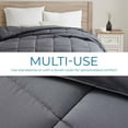thumbnail image 6 of LammaLoe Queen Comforter, Quilted Down Alternative Comforter, All Season Duvet Insert with Corner Tabs, Gray, 6 of 8