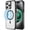 Transparent + black, variant on Magnetic for iPhone 15 Pro/ 6.1" Case, Compatible with Magsafe Military Shockproof Protective Bumper Cute Transparent Slim Anti-Yellowing Phone Case for iPhone 15 Pro Cover,