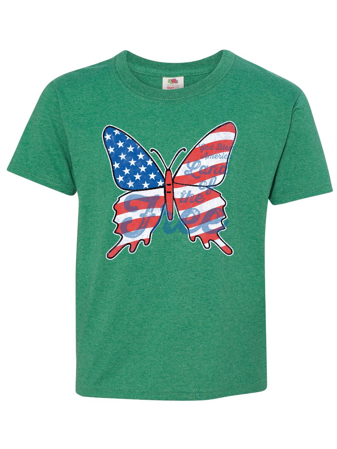 Patriotic Butterfly Youth T-Shirt - Walmart.com - Walmart.com