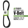 thumbnail image 2 of 8TEN Drive Belt for Ariens Gravely PM260Z 07240400 60-inch Deck 810-CBL2503T, 2 of 4