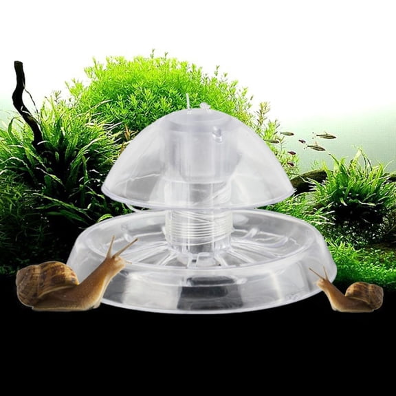 Clear Snail Trap for Aquarium Fish Tank Transparent Catch Holder with Adjustable Height for Aquatic Environments 3.1x1.6 in