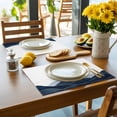 thumbnail image 4 of Placemat Abstract Dark Blue Mountain Placemats for Dining Table Yellow Sun Washable Table Mats for Party Kitchen Dining Decoration, 4 of 7