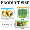 thumbnail image 2 of Sacs de Rangement Alimentaires Réutilisables - Lot de 10 Sacs de Congélation Réutilisables Gallon, 2 of 8
