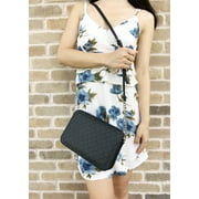 Michael Kors Jet Set Large East West Crossbody Black MK Signature