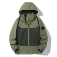thumbnail image 1 of pstuiky camisas de hombre de manga larga, Chaqueta informal de hombre de color liso con capucha, manga larga y bolsillo con cremallera, estilo stormtrooper Tops casuales para hombres m, 1 of 9