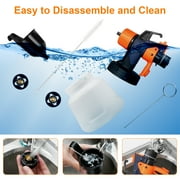 Qunler Paint Sprayer Gun, 650W HVLP Electric Paint Sprayer with 900ml Container, 3 Nozzles 3 Spray Patterns, Ideal for Home Interior and Exterior Walls, Ceiling, Fence, Cabinet, Furniture, Blue