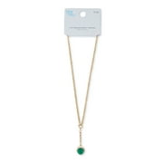 Time and Tru Green Stone Necklace