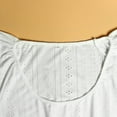 thumbnail image 6 of UPPADA Plus Size Dresses for Women Summer Ruffle Short Sleeve Crew Neck Dress Lace Patchwork Swing Mini Dress Waistband Flowy A Line Formal Cute Mesh Dresses White,XXXXL, 6 of 8