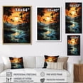 thumbnail image 4 of Designart "Sunrise Amidst Palm Trees IV" Floral Canvas Print, 4 of 5