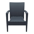 thumbnail image 4 of Compamia Miami Outdoor Club Chair in Dark Gray, 4 of 10