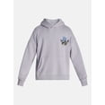 thumbnail image 5 of No Boundaries Floral Print Front and Back Graphic Fleece Hoodie, Men's Sizes XS-4XLT, 5 of 5
