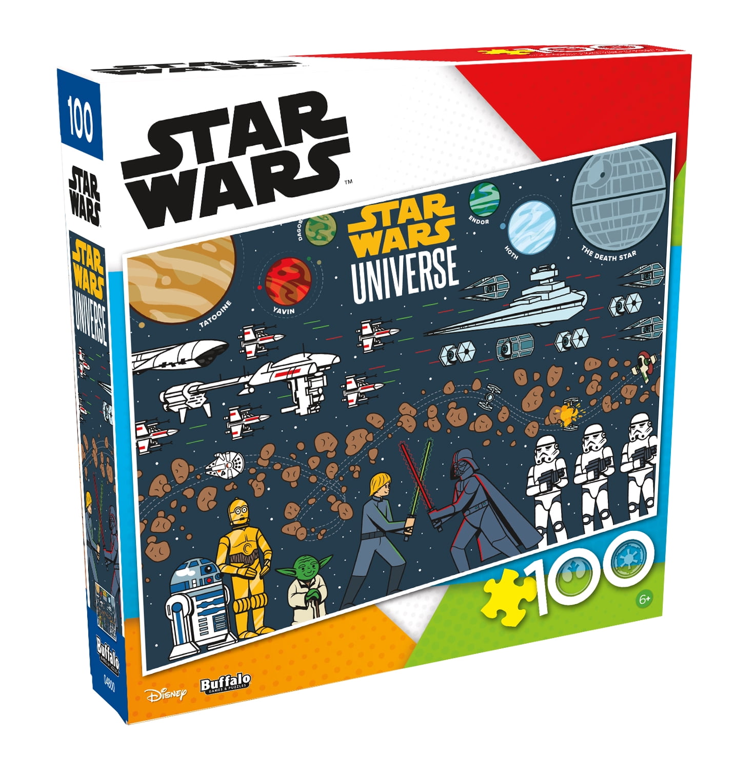 Buffalo Games 48 and 100-Piece Interlocking Jigsaw Puzzle Assortment where Styles may Vary for Children Ages 6+