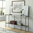 thumbnail image 3 of Evelyn&Zoe Modern 55" Aged Steel Console Table with Solid Metal Shelf, 3 of 9