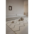 thumbnail image 5 of Rug Branch Modern Boho Hand-Tufted Beige Black Indoor Area Rug - 8x10, 5 of 7