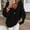 Black, variant on VISALY V Neck Pullover Sweater Knit Sweater Womens Fall Sweaters 2024 Chunky Loose Long Sleeve V Neck Oversized Casual Knit Pullover Tops Crochet Sweaters Womens Sweatshirts Women Pullover Black L