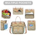 thumbnail image 2 of Pioneer Flower Floral Print Pattern Womens Lunch Box for Work,Insulated Large Lunch Bag for Tween and Teen,Loncheras Para Mujer,Leakproof Adult Lunch Bag for Work,Beach,Travel,Picnic,Camping, 2 of 7